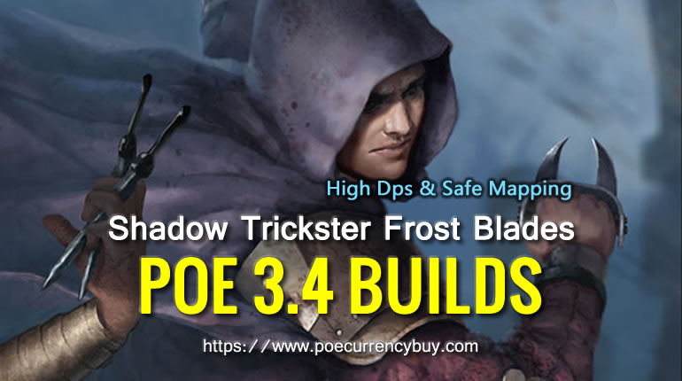 PoE 3.4 Shadow Trickster Frost Blades Build - High Dps & Safe Mapping